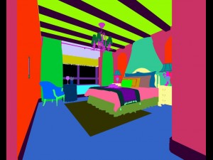 luxury stylish interior master bedroom - 37 3D Модель
