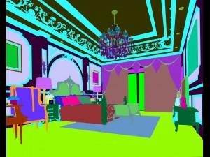luxury stylish interior master bedroom - 40 3D Model