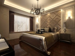 luxury stylish interior master bedroom - 43 3Dモデル