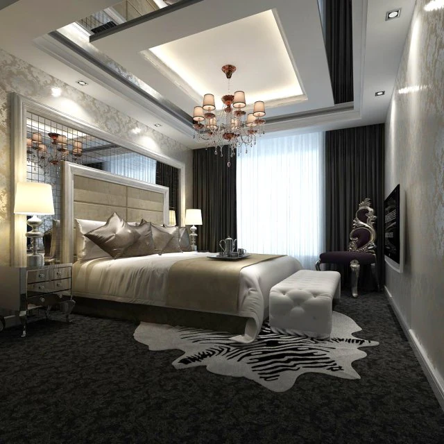luxury stylish interior master bedroom - 47 3D Model .c4d .max .obj .3ds .fbx .stl .blend 