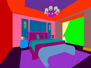 luxury stylish interior master bedroom - 48 3D Model