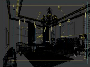 luxury stylish interior master bedroom - 55 3D Модель