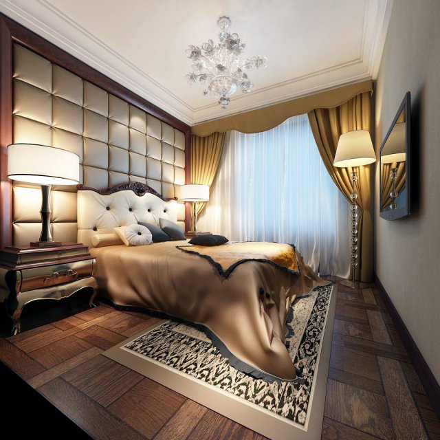 luxury stylish interior master bedroom - 58 3D-Modell .c4d .max .obj .3ds .fbx .stl .blend 