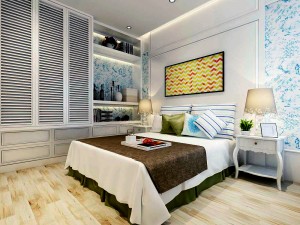 luxury stylish interior master bedroom - 62 3D Model