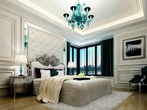 luxury stylish interior master bedroom - 65 3D Model