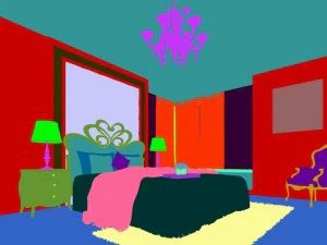 luxury stylish interior master bedroom - 65 3D Model