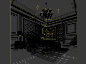 luxury stylish interior master bedroom - 65 Modèle 3D