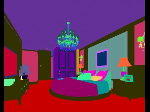 luxury stylish interior master bedroom - 73 3D मॉडल