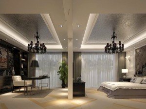 luxury stylish interior master bedroom - 81 Modelo 3D
