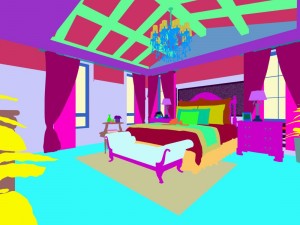 luxury stylish interior master bedroom - 85 3D Model