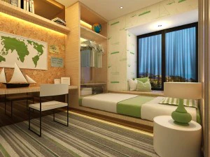 luxury stylish interior master bedroom - 92 3D Model