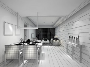 luxury stylish interior master bedroom - 97 3D Модель