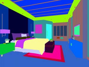 luxury stylish interior master bedroom - 98 3D Model