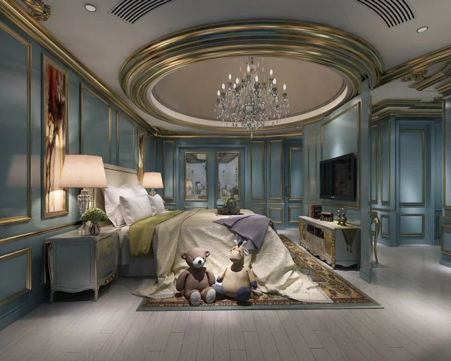 stylish european bedroom 03 3D Model .c4d .max .obj .3ds .fbx .stl .blend 