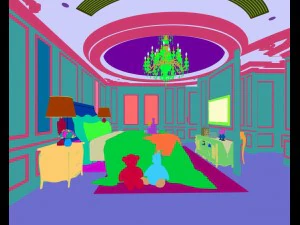 stylish european bedroom 03 3D Model