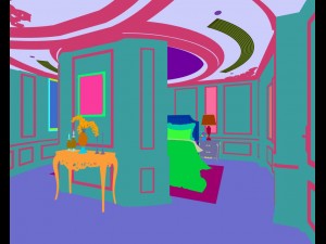 stylish european bedroom 03 3D 模型