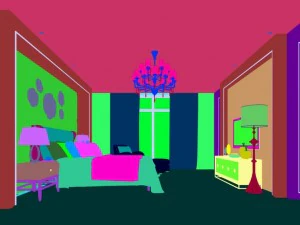 stylish european bedroom 07 3D Model