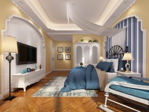 stylish european bedroom 08 Modèle 3D