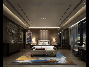 stylish european bedroom 12 3D Model