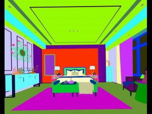 stylish european bedroom 12 3Dモデル