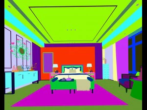 stylish european bedroom 12 3D Model