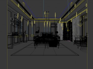stylish european bedroom 12 3Dモデル