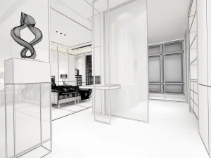 stylish european bedroom 12 3D Model