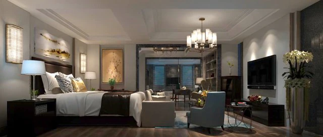 beautifully stylish and luxurious bedrooms 01 3D Model .c4d .max .obj .3ds .fbx .stl .blend 