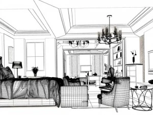 beautifully stylish and luxurious bedrooms 01 3D Model