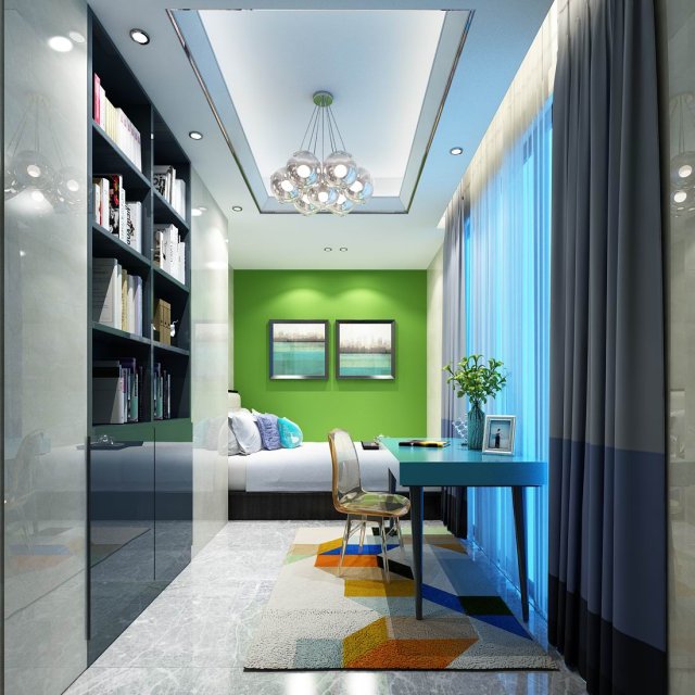 beautifully stylish and luxurious bedrooms 02 Modèle 3D .c4d .max .obj .3ds .fbx .stl .blend 
