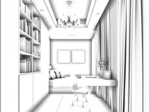 beautifully stylish and luxurious bedrooms 02 3D Model
