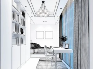 beautifully stylish and luxurious bedrooms 02 3D Model
