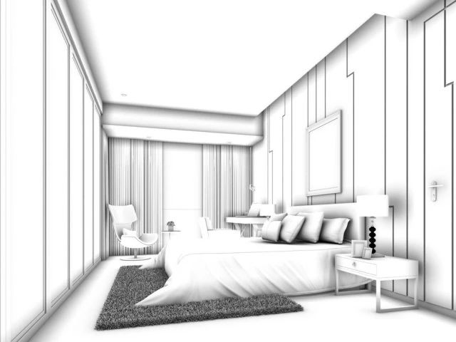 beautifully stylish and luxurious bedrooms 03 3D Model .c4d .max .obj .3ds .fbx .stl .blend 