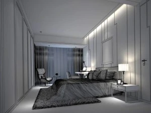 beautifully stylish and luxurious bedrooms 03 3D Model
