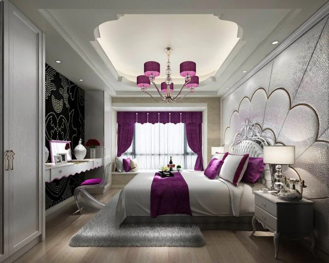 beautifully stylish and luxurious bedrooms 04 3D Model .c4d .max .obj .3ds .fbx .stl .blend 