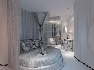 beautifully stylish and luxurious bedrooms 05 3D Model