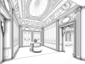 hotel room -9403 3D-Modell