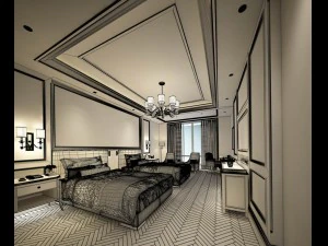 hotel room -9406 3D Model