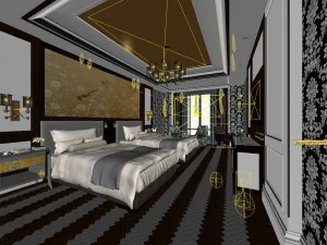 hotel room -9406 3D Model