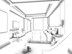 hotel room -9408 3D Model