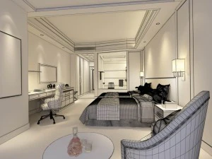 hotel room -9408 3D Model