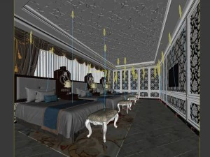 hotel room -9409 3D Model