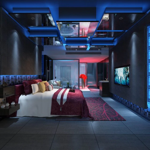 hotel room -9412 3D Model .c4d .max .obj .3ds .fbx .stl .blend 