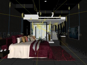hotel room -9412 3D Модель
