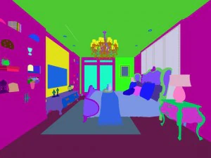 вітальня - американський стиль-9410 3D Модель