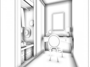 fashion - cloakroom 01 3D 模型