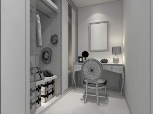 fashion - cloakroom 01 3D 模型