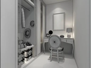 fashion - cloakroom 01 3D Model