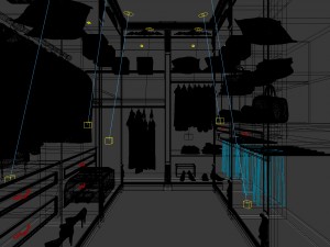 fashion - cloakroom 04 3D Модель