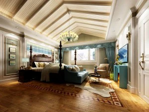 спальня - американский стиль -9404 3D Модель